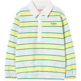 TinyCottons Ice Blue Retro Stripes Polo Collegegenser