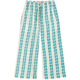 TinyCottons Off-white Blue Flowers Pant