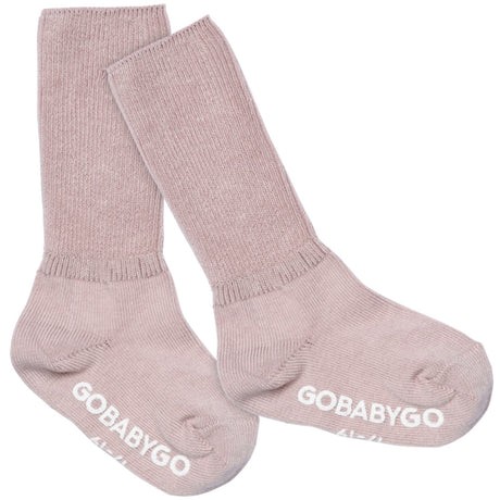 Gobabygo Alt Rosa Non Slip Strømper Organic Bomull