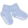 Gobabygo Sky Blue Non Slip Strømper Organic Bomull