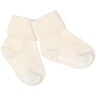 Gobabygo Off White Non Slip Strømper Organic Bomull