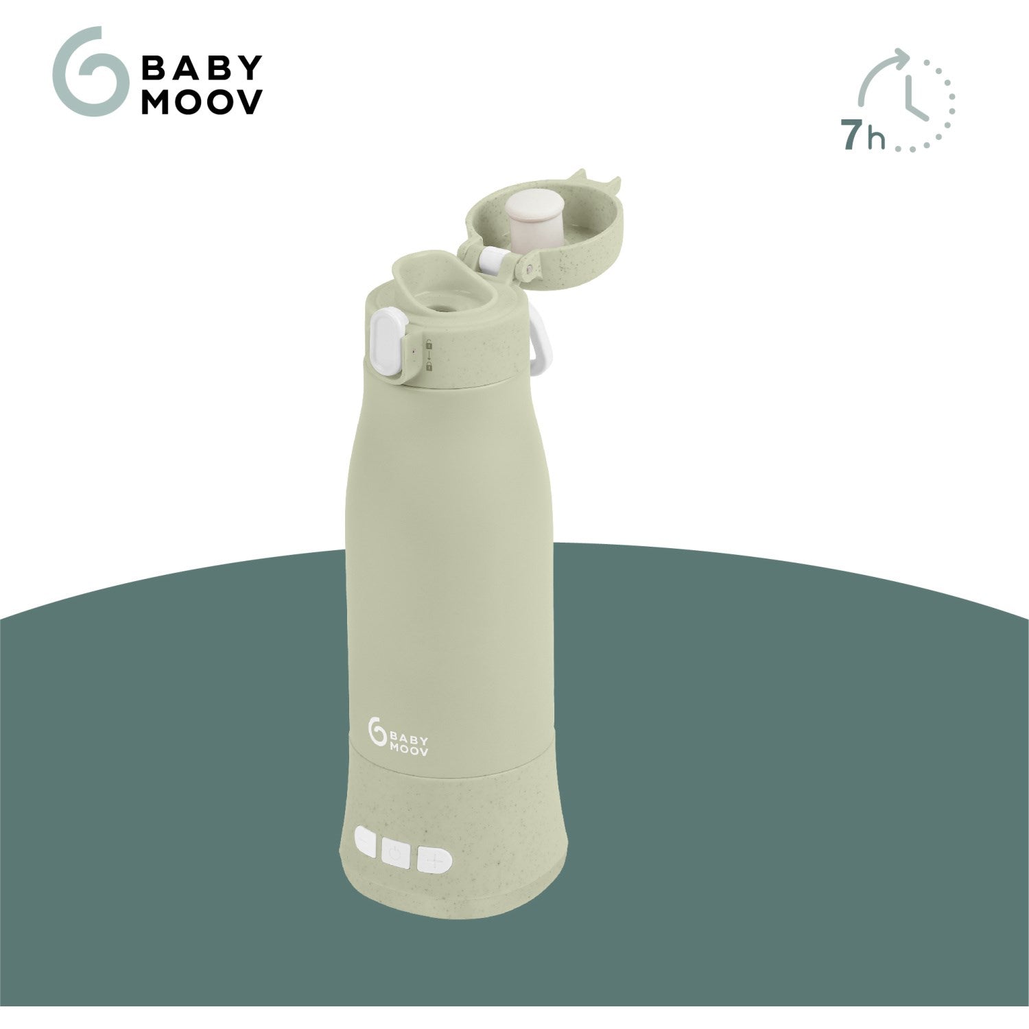 Babymoov Sage Green Moov & Feed Autonomous Flaske Warmer