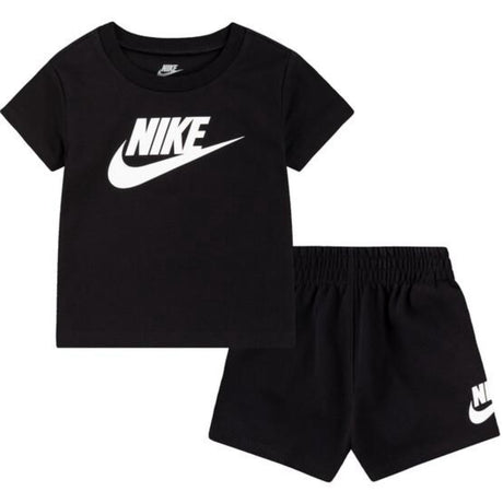 NIKE Black Club T-Shirt & Shorts Sett