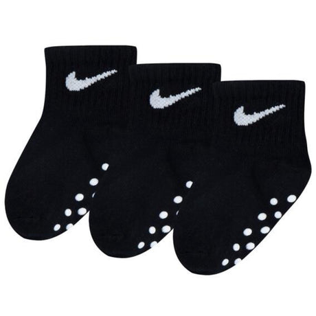 NIKE Multi/Black Core Swoosh Gripper 3-Pakning Strømper
