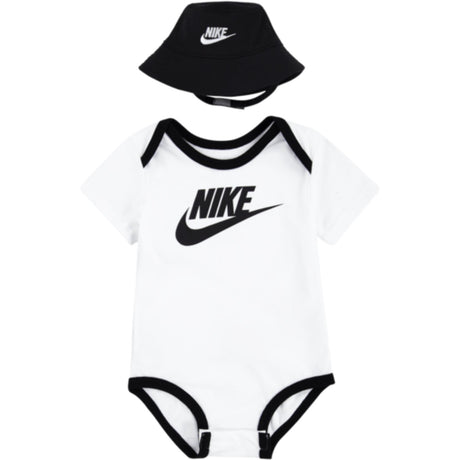 NIKE White Core Bøtte Lue & Body 2 Pcs Sett