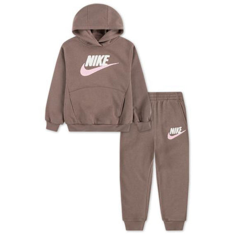 NIKE Mink Brown Club Chenille Flc Sweat Sett