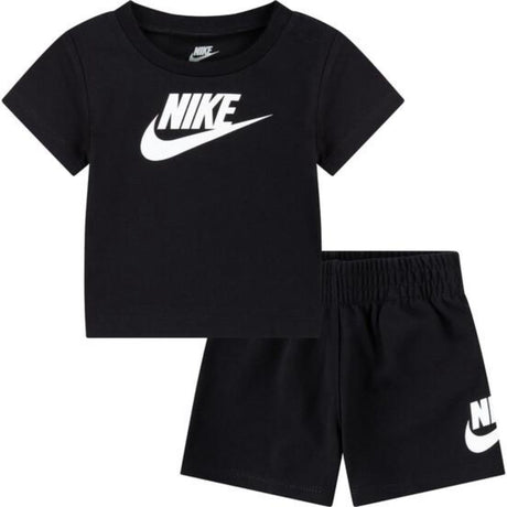 NIKE Black Club T-Shirt Og Shorts Sett