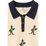 COPENHAGEN COLORS Cream Comb. Polo W. Embroidery