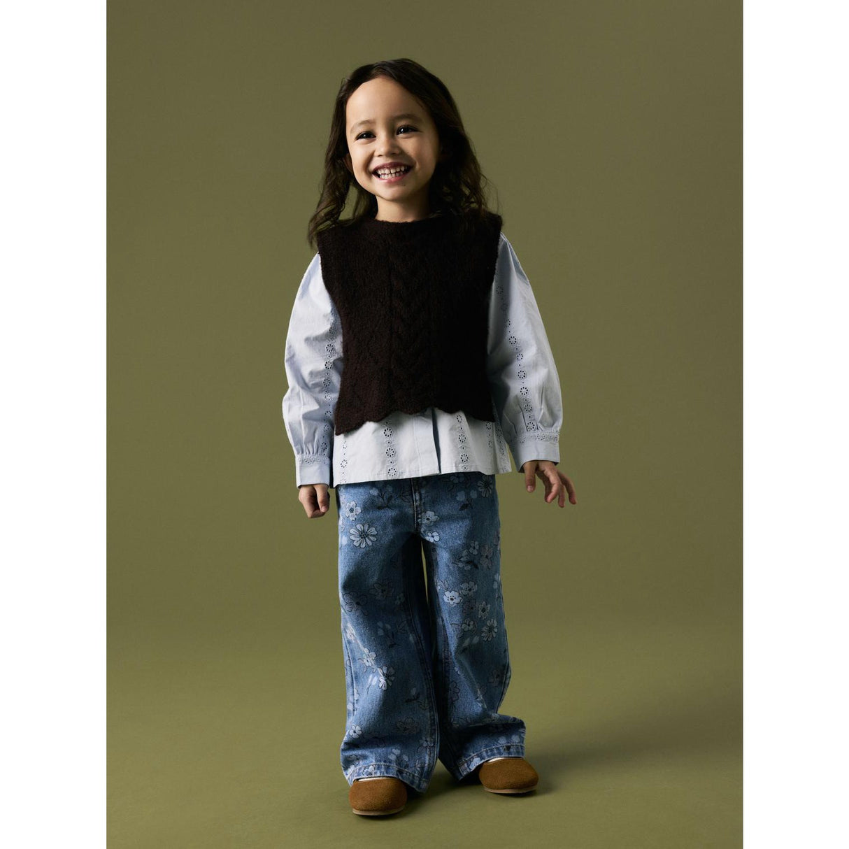 Name It Chocolate Plum Nmflea Strikk Vest