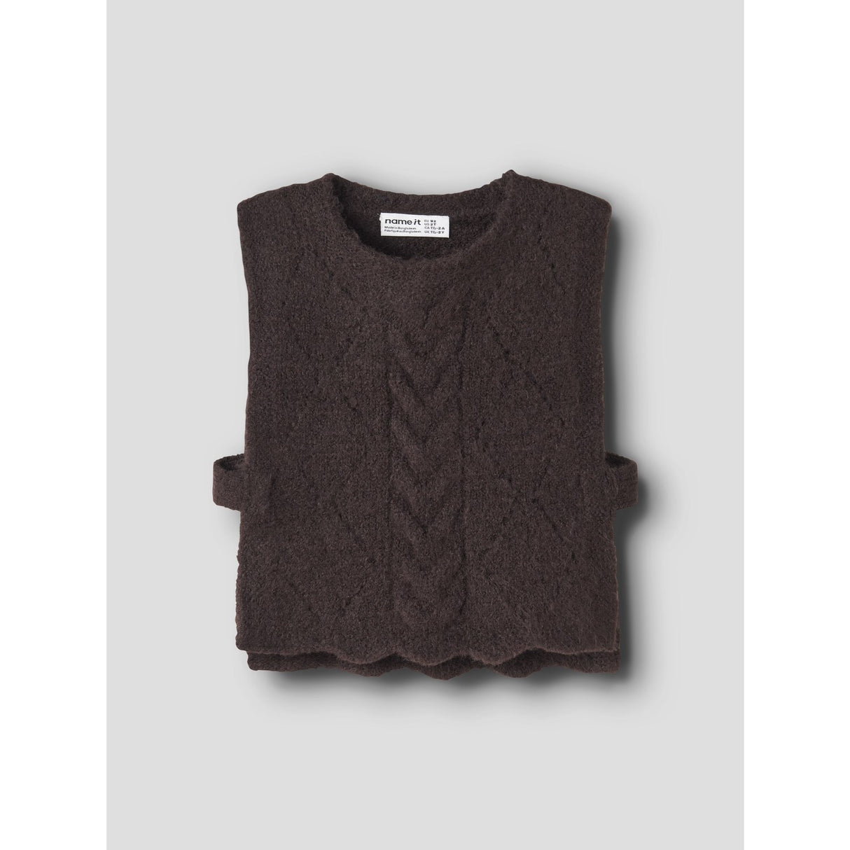 Name It Chocolate Plum Nmflea Strikk Vest