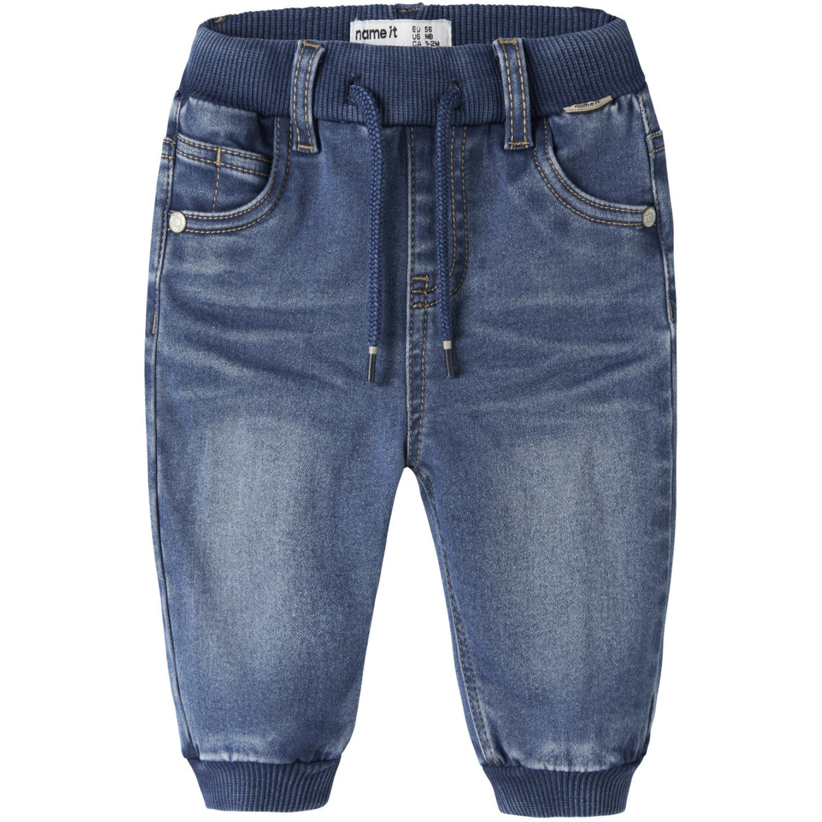 Name It Medium Blue Denim Nbmben Baggy R Fleece Jeans 7509-An