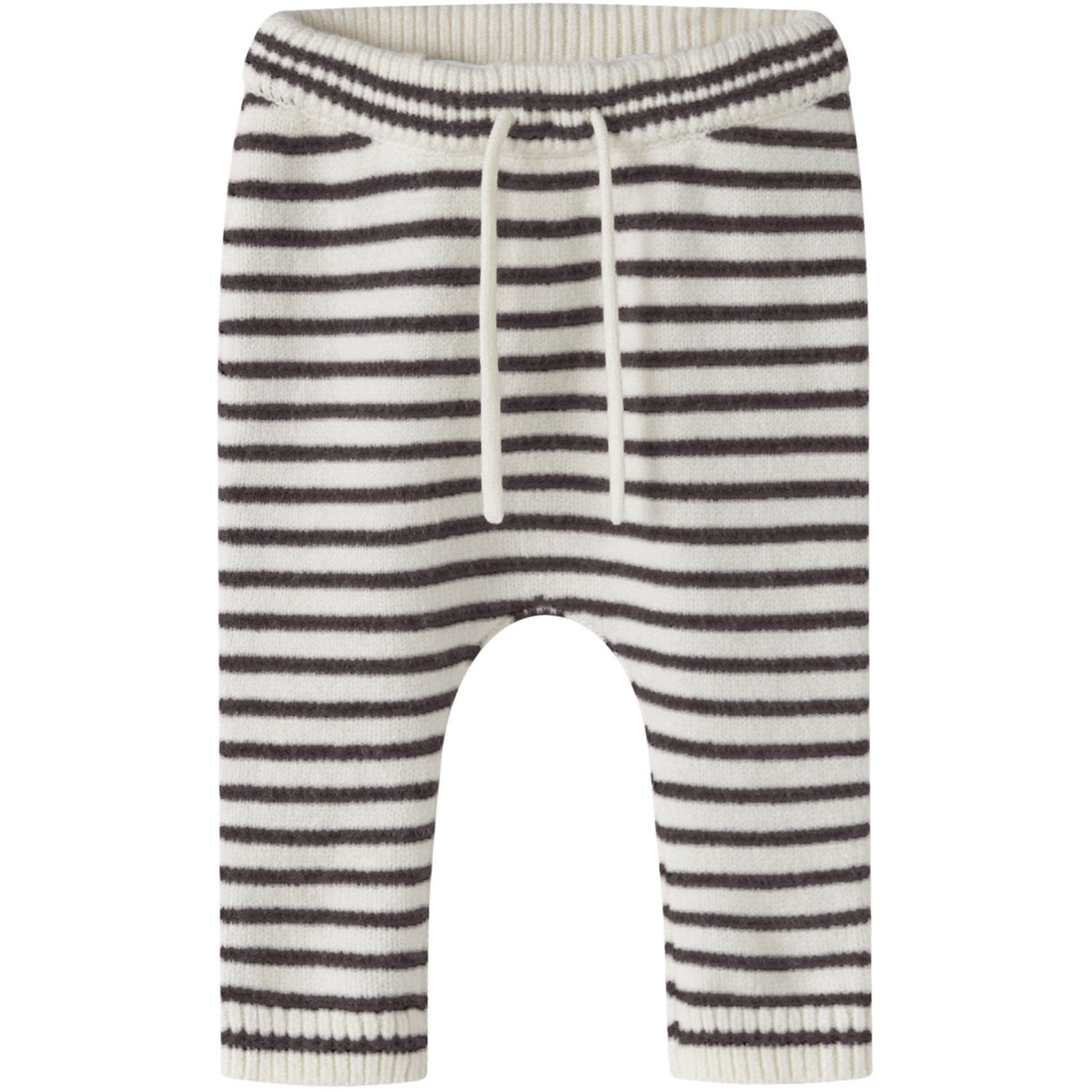Name It Antique White Chocolate Plum Nbmostripe Strikk Bukser