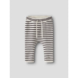 Name It Antique White Chocolate Plum Nbmostripe Strikk Bukser