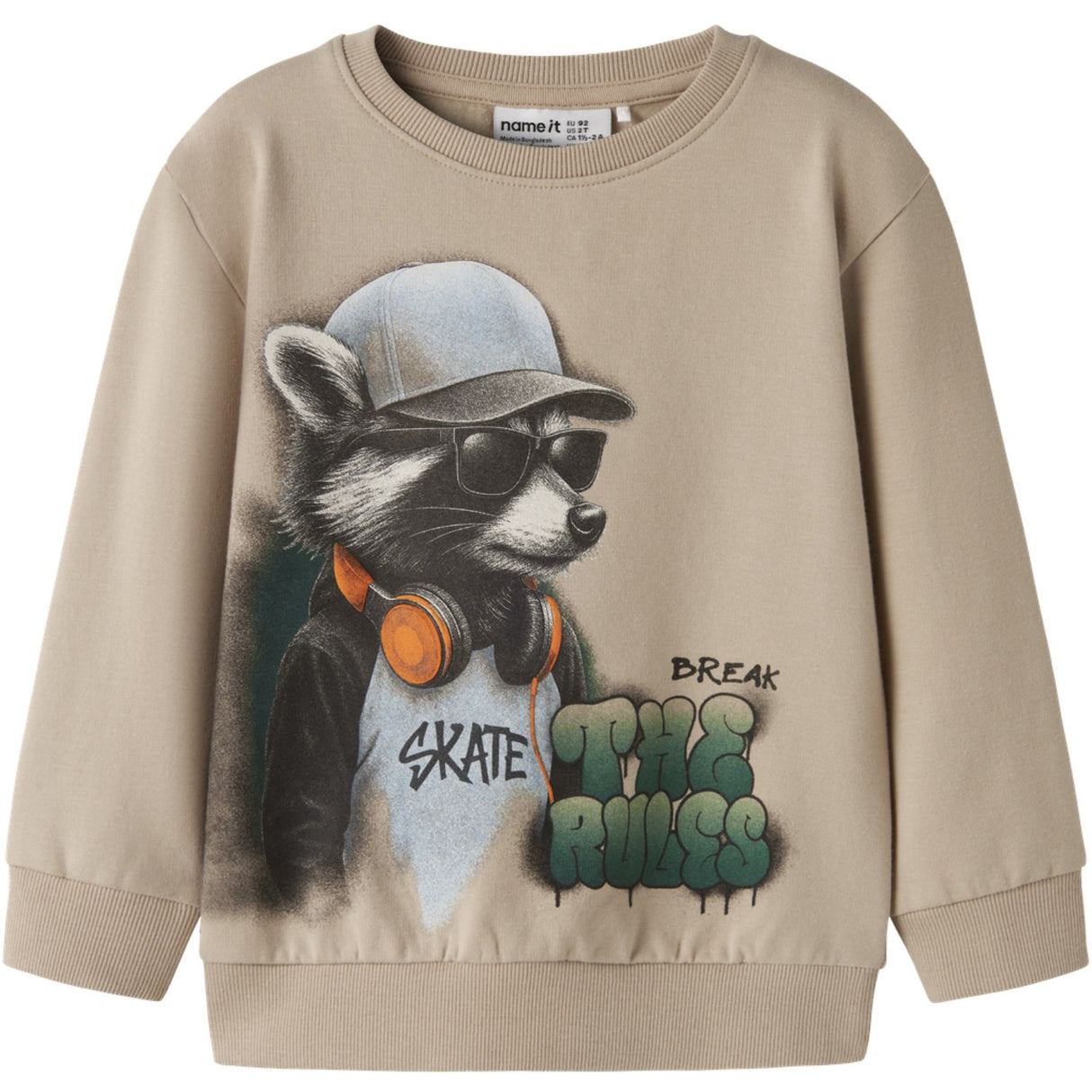 Name It Sesame Nmmnathaniel Ls Nreg Sweat Bru Eske