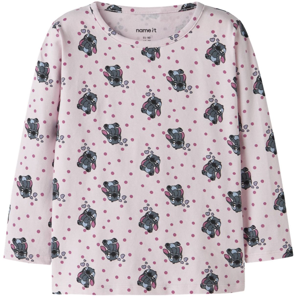 Name It Cradle Pink Nmfandrea Stitch Ls Nreg Topp Wdi