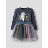 Name It Ombre Blue Nmfsessa Mlp Ls Tyll Kjole Cplg