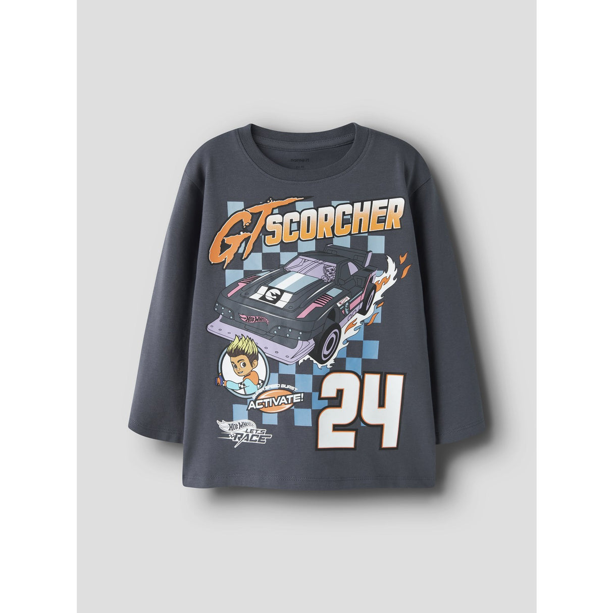 Name It Ombre Blue Nmmsteven Hotwheels Ls Nreg Topp Mat