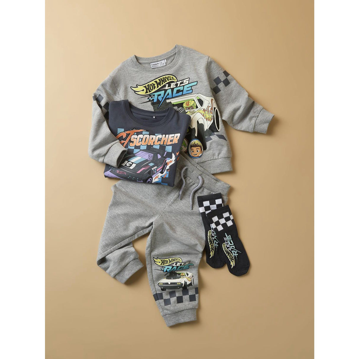 Name It Ombre Blue Nmmsteven Hotwheels Ls Nreg Topp Mat