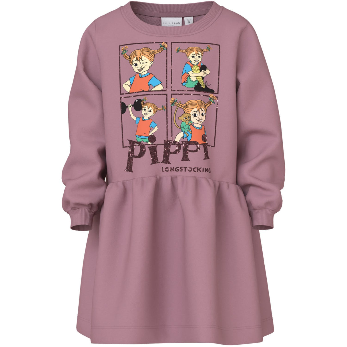 Name It Lilas Nmfasta Pippi Swe Kjole Eske Bru Sky