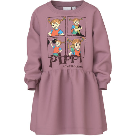 Name It Lilas Nmfasta Pippi Swe Kjole Eske Bru Sky