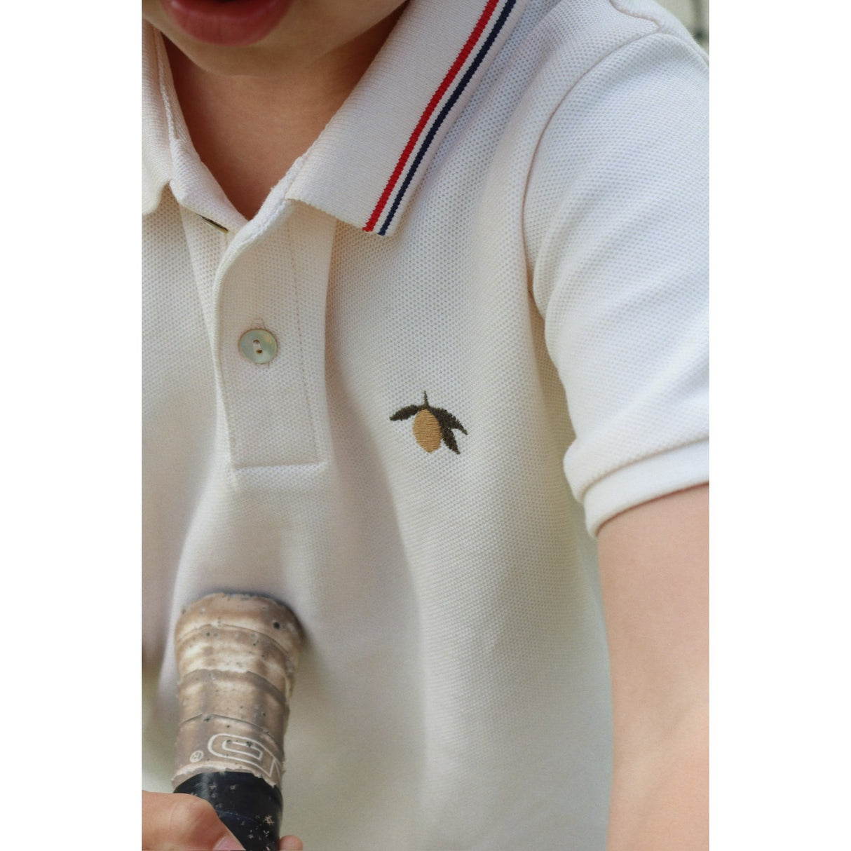 Konges Sløjd Antique White Florian Polo Skjorte Gots