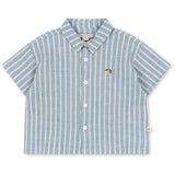 Konges Sløjd Trio Bleu Stripe Elliot Ss Skjorte Gots