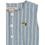 Konges Sløjd Trio Bleu Stripe Elliot Romper Gots