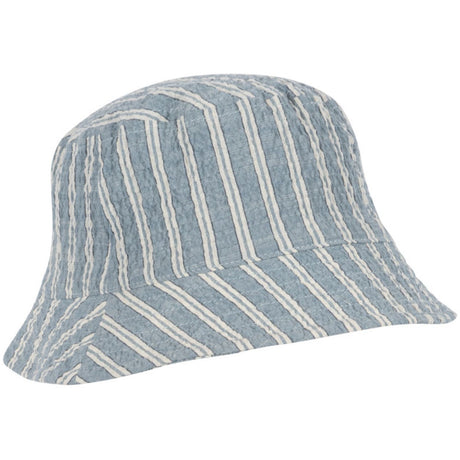 Konges Sløjd Trio Bleu Stripe Elliot Bøtte Lue Gots