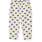 COPENHAGEN COLORS Heart Aop Ocean X Luksusbaby Heart Og Dots Bukser Loose Fit