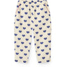 COPENHAGEN COLORS Heart Aop Ocean X Luksusbaby Heart Og Dots Bukser Loose Fit