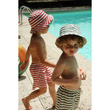 Konges Sløjd Stripe Rouge Asnou Swim Shorts Grs