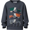 Name It Ombre Blue Tractors Nmmvimo Ls Nreg AOP Sweat Bru