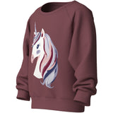 Name It Wild Ginger Unicorn Nmfvenus Ls Nreg Sweat Bru