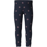 Name It Navy Blazer White Flower Nmfdavina Aop Swe Leggings Bru
