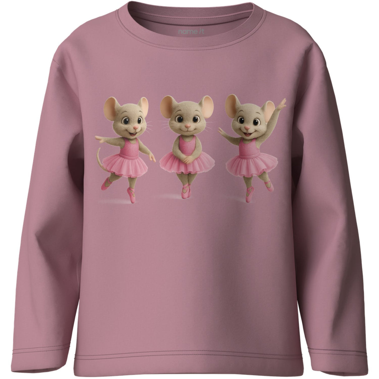 Name It Lilas Ballerina Mice Nmfvotea Ls Nreg Topp