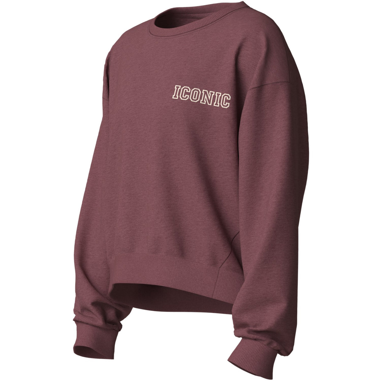 Name It Wild Ginger Iconic Nkfvima Ls Rlx Sweat Bru
