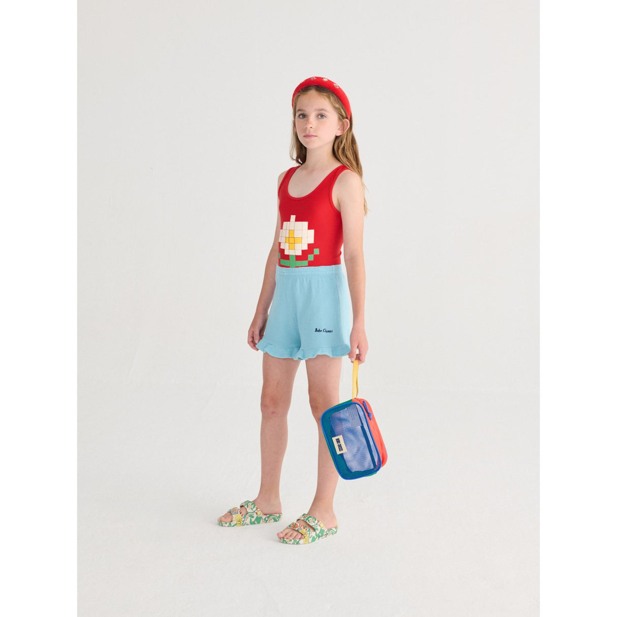Bobo Choses Red Pixel Daisy Badedrakt