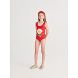Bobo Choses Red Pixel Daisy Badedrakt
