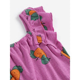 Bobo Choses Purple Tangerine All Over Ruffled Kjole