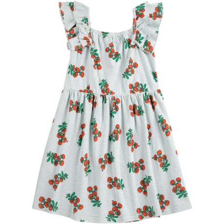 Bobo Choses Light Blue Juicy Tomatoes All Over Ruffled Kjole