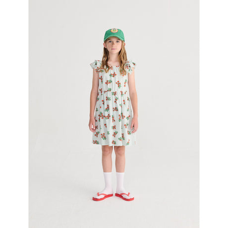 Bobo Choses Light Blue Juicy Tomatoes All Over Ruffled Kjole