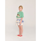 Bobo Choses Offwhite Fun Tartan Woven Skjørt
