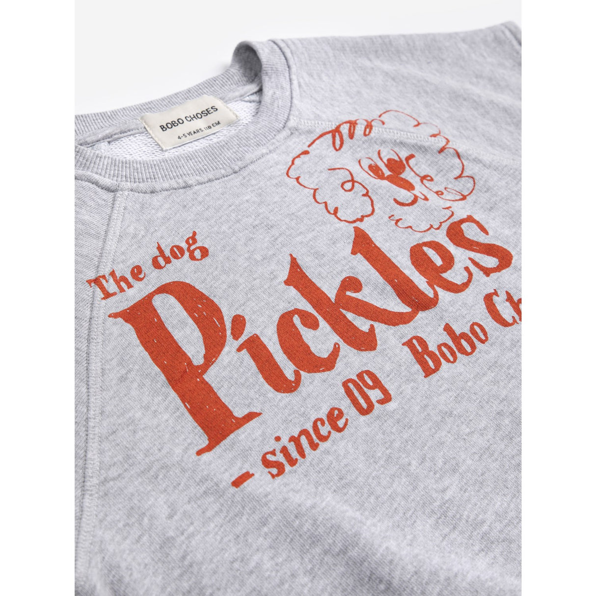 Bobo Choses Heather Grey Pickles The Dog Sleeveless Collegegenser