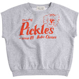 Bobo Choses Heather Grey Pickles The Dog Sleeveless Collegegenser