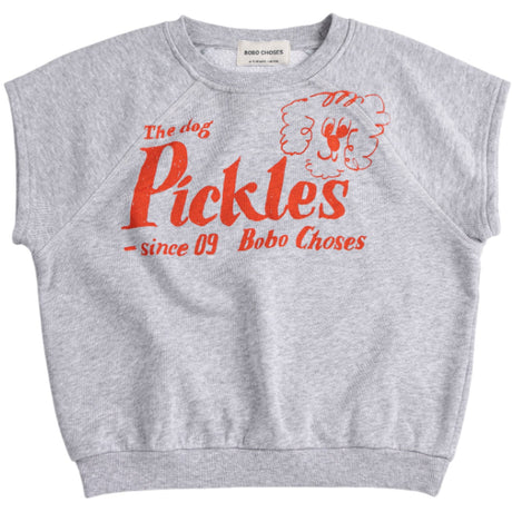Bobo Choses Heather Grey Pickles The Dog Sleeveless Collegegenser