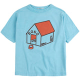 Bobo Choses Light Blue Pickles Is At Home T-Shirt