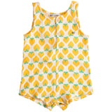 Bobo Choses White Strawberry All Over Woven Playsuit