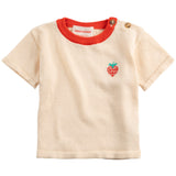 Bobo Choses White Pixel Strawberry Strikket T-Shirt