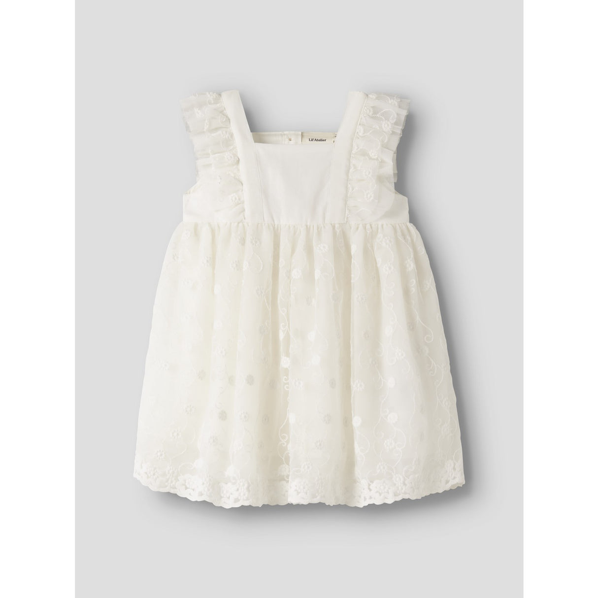 Lil'Atelier Coconut Milk Nmffeya Sl Tyll Kjole Lil