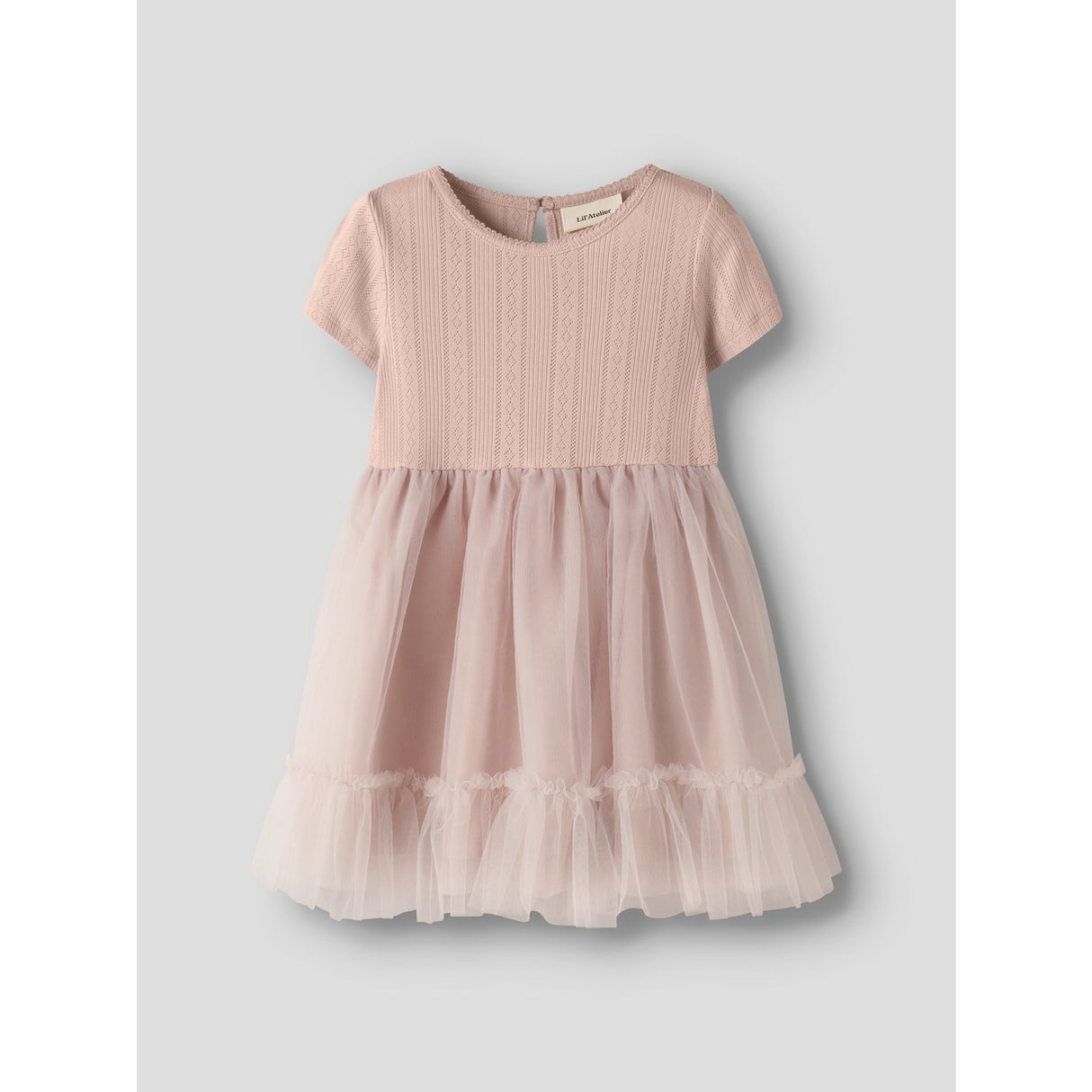 Lil'Atelier Peach Whip Nmffanella Ss Tyll Kjole Lil
